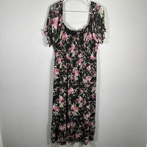 Inspired Hearts Size 3X Floral Dress Flowy comfy